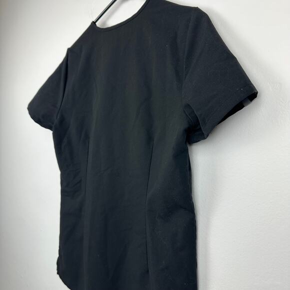 Figs Womens Technical Collection Short Sleeve Pullover V-Neck Black Scrub Top XS - Picture 5 of 10